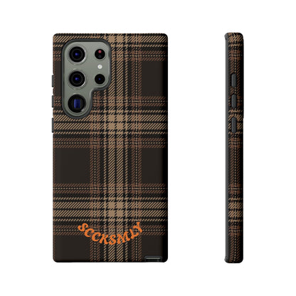 Brown Bread Plaid Tough Phone Case Samsung