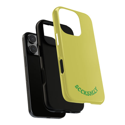 SOLID Lemon Pop Tough Case for Apple