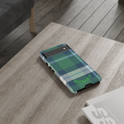 Earth and Sky Plaid Tough Phone Case for Google Pixel