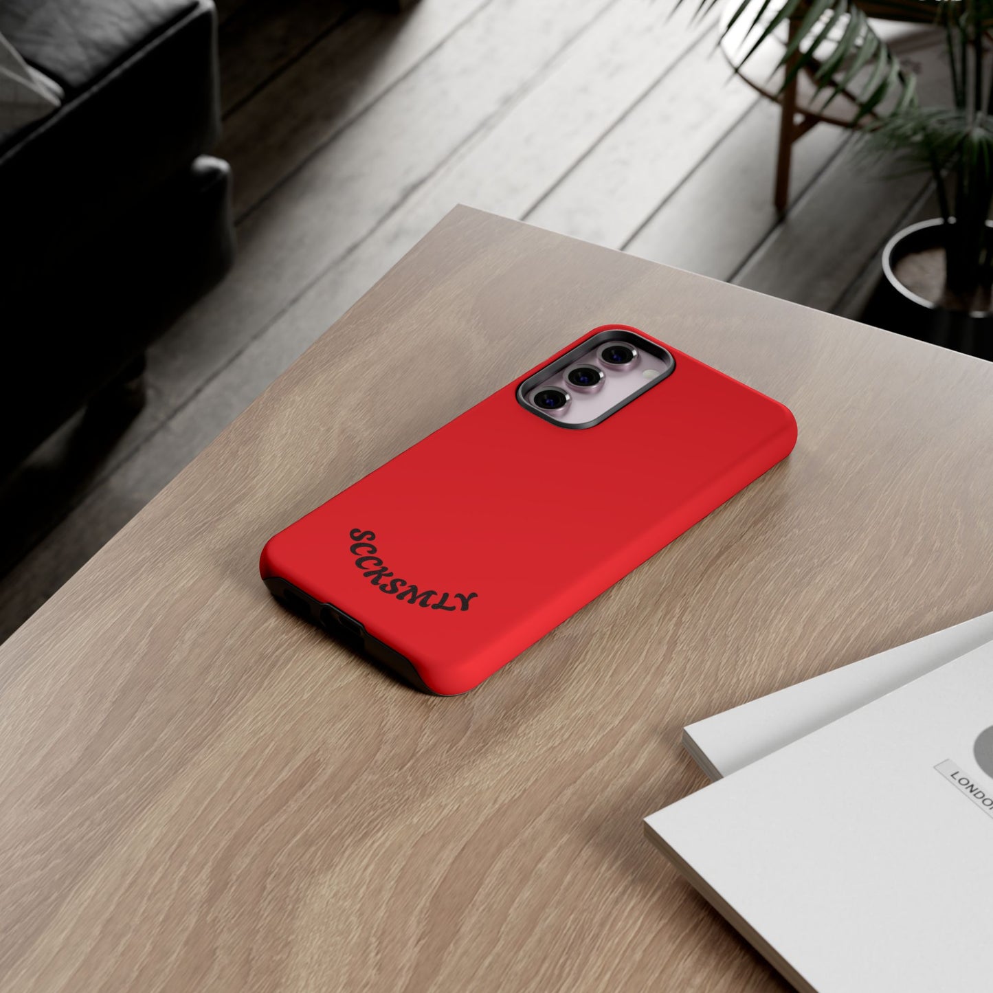 SOLID Screaming Red Tough Case for Samsung