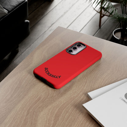SOLID Screaming Red Tough Case for Samsung