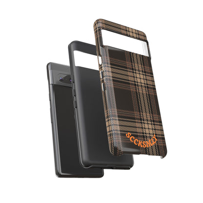 Brown Bread Plaid Tough Phone Case for Google Pixel