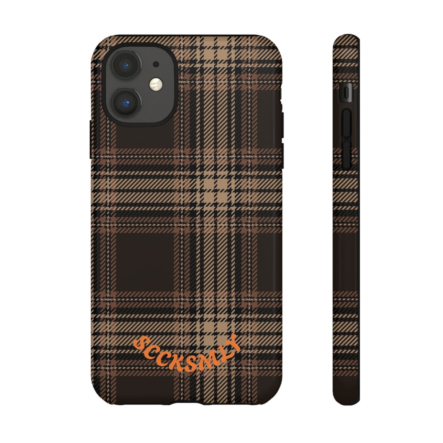 Brown Bread Plaid Tough Phone Case for Apple
