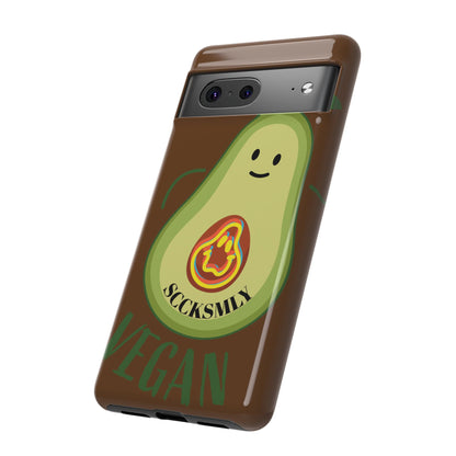 Playful Vegan Avocado Phone Case for Google Pixel