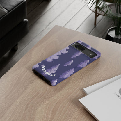 Lilac Pixel Cloud Tough Phone Case for Google Pixel