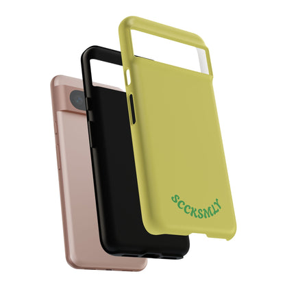 SOLID Lemon Pop Tough Case for Google Pixel
