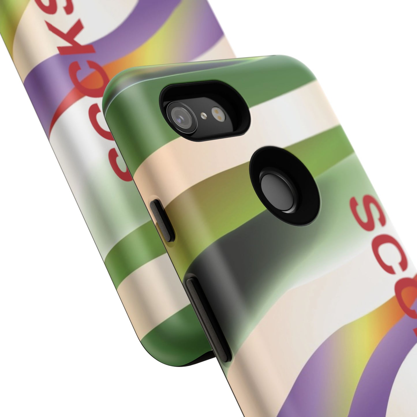 Green Waves Phone Case for Google Pixel