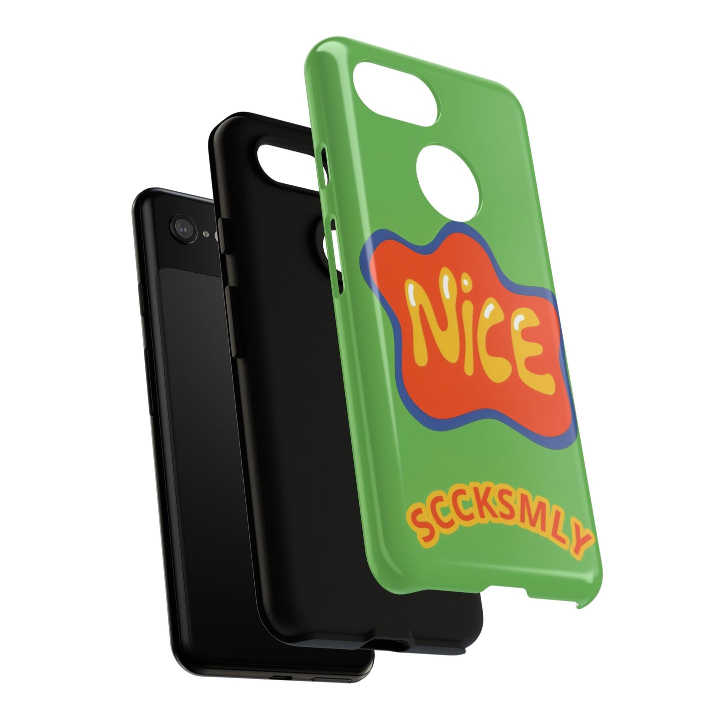 Green "NICE" Tough Phone Case for Google Pixel