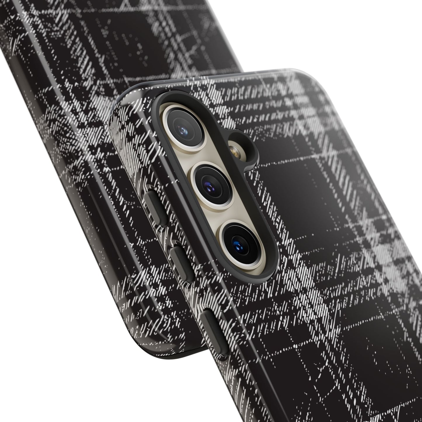 Smoky Grungy Plaid Phone Case for Samsung