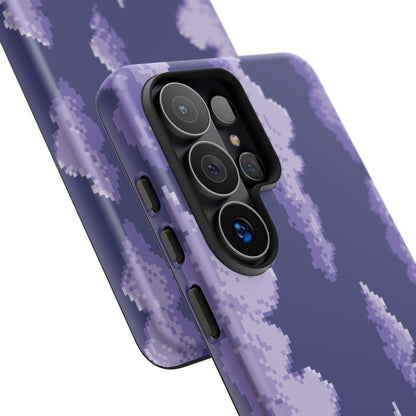 Lilac Pixel Cloud Tough Phone Case for Samsung