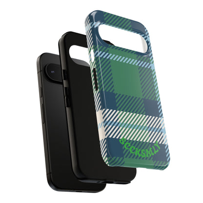 Earth and Sky Plaid Tough Phone Case for Google Pixel