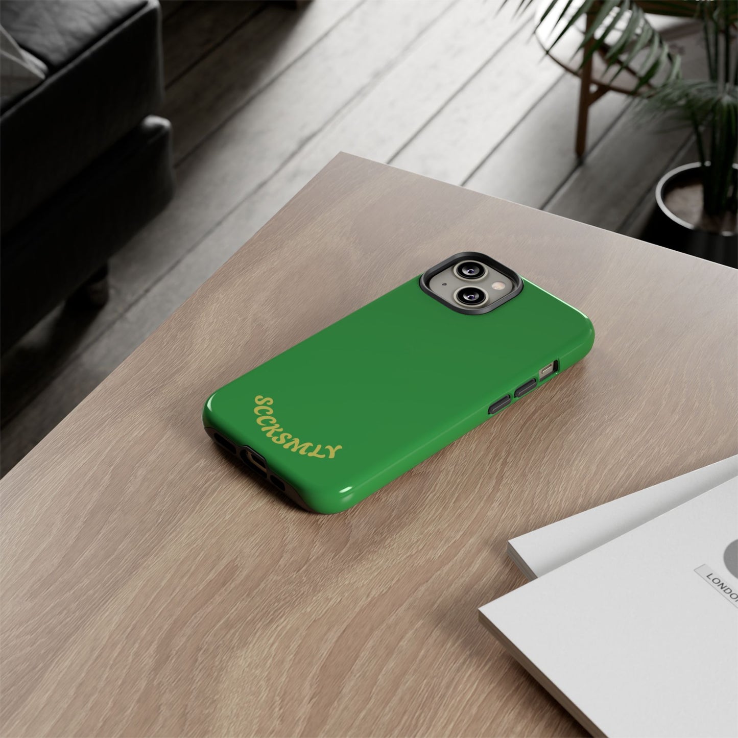 SOLID Green Grin Tough Case for Apple