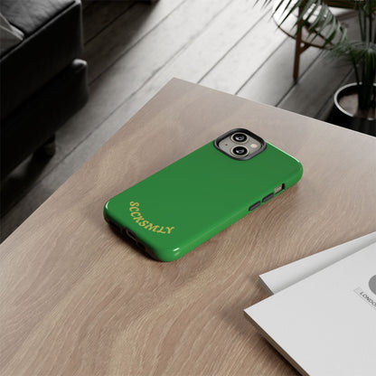 SOLID Green Grin Tough Case for Apple