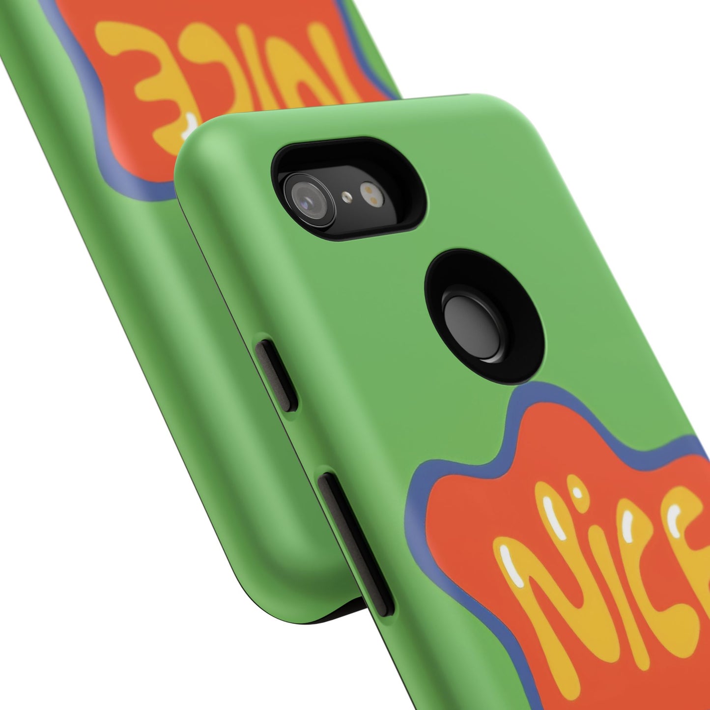 Green "NICE" Tough Phone Case for Google Pixel