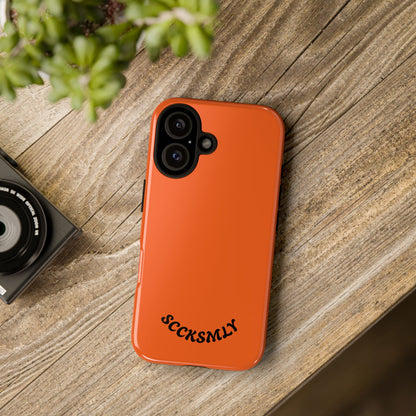SOLID Tangerine Tough Case for Apple