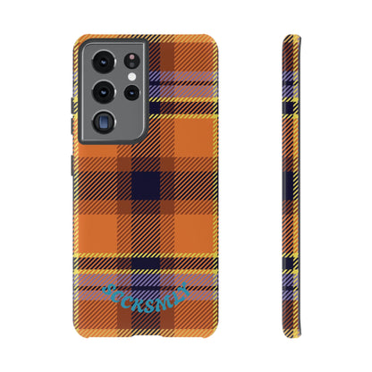 Orange Sickle Plaid Phone Case for Samsung