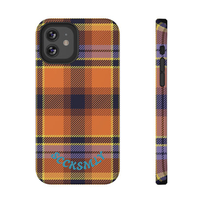Orange Sickle Plaid  Phone Case for Apple