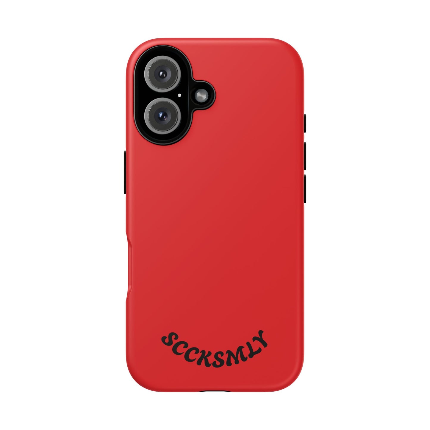 SOLID Screaming Red Tough Case for Apple