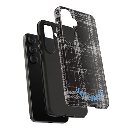 Smoky Grungy Plaid Phone Case for Samsung