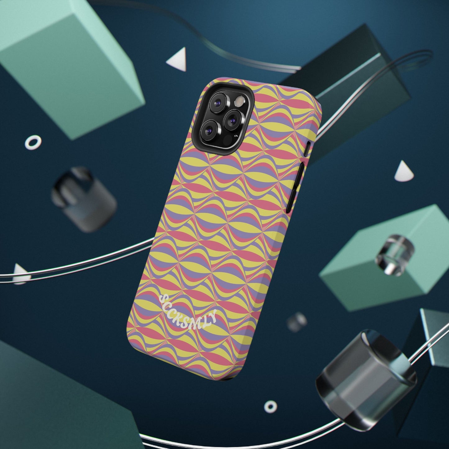 Electric Orbit Tough Phone Case for Apple