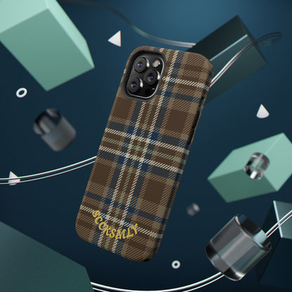 Earth and Sky Plaid Phone Case for Apple
