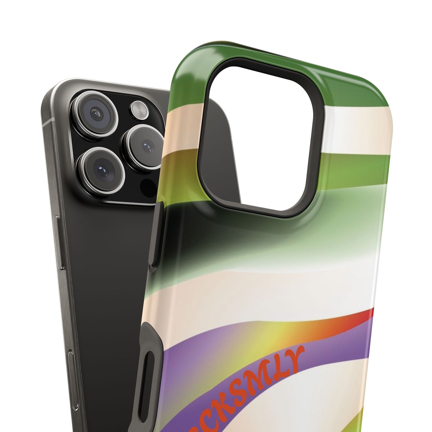 Green Waves Phone Case for Apple