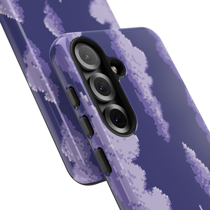 Lilac Pixel Cloud Tough Phone Case for Samsung