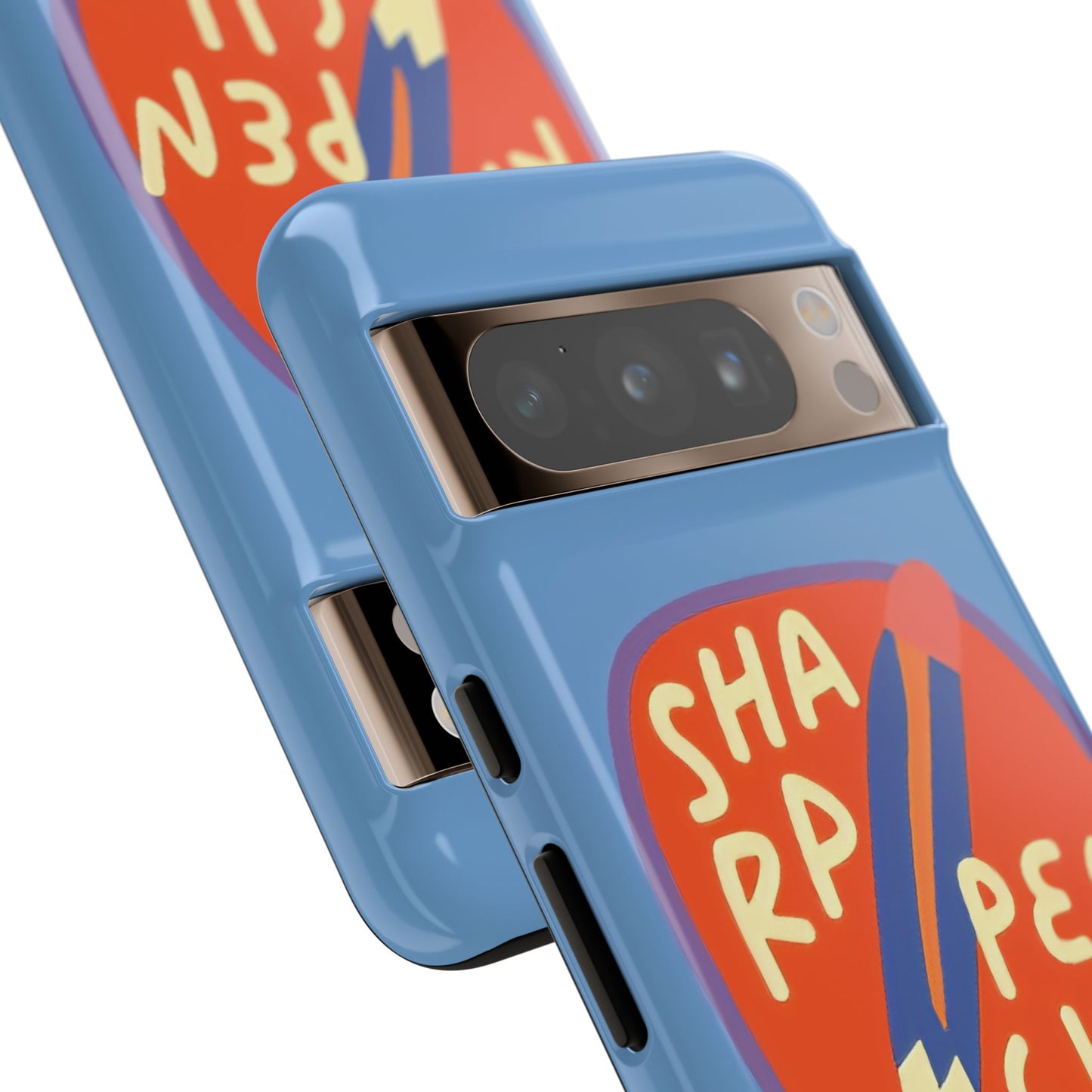 Blue "SHARPEN PENCIL" Tough Phone Case for Google Pixel