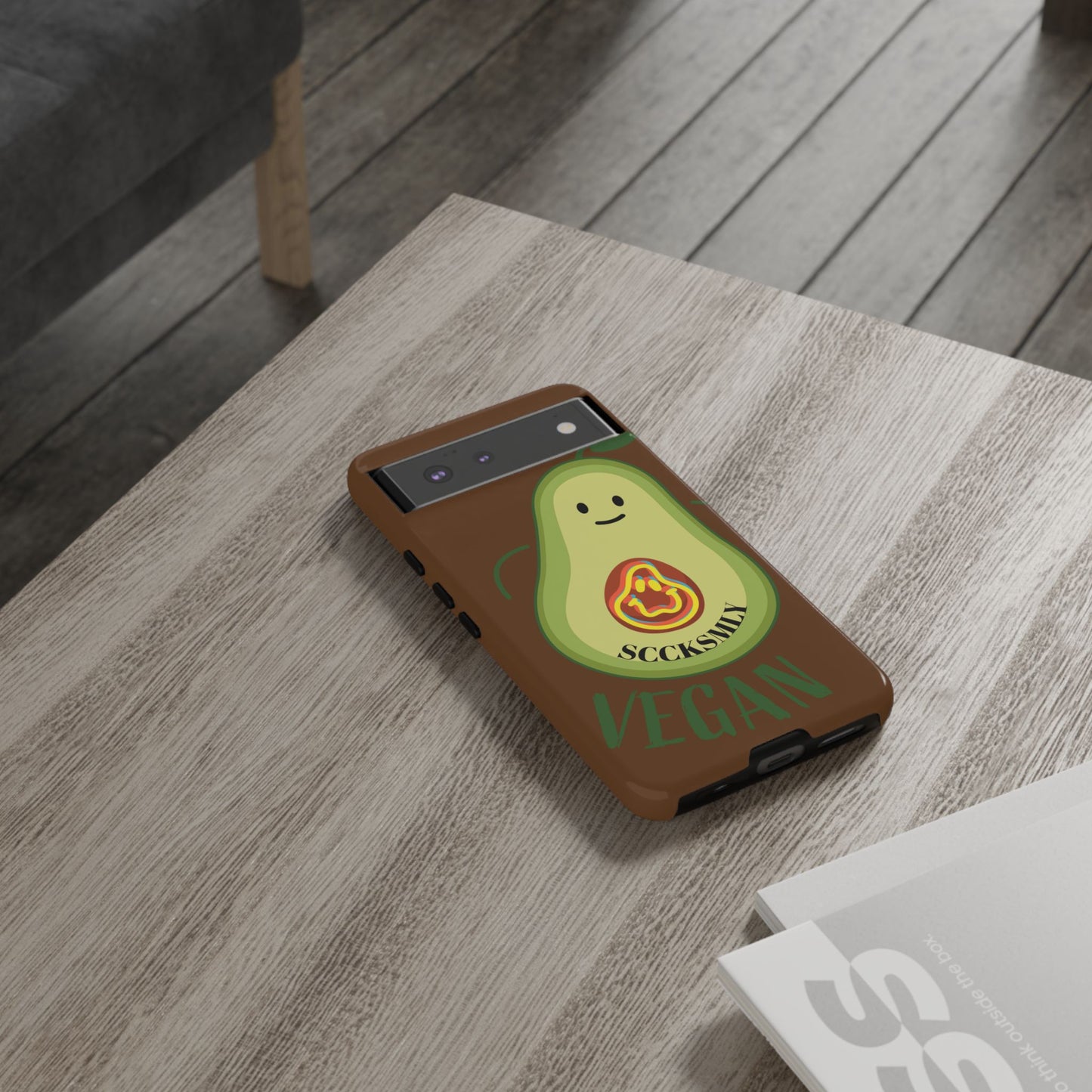 Playful Vegan Avocado Phone Case for Google Pixel