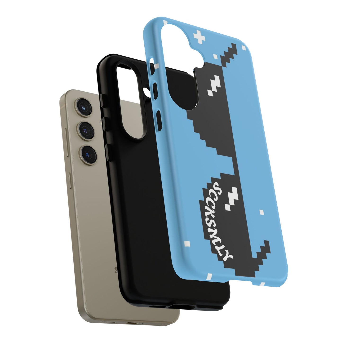 Pixel Glass Tough Phone Case for Samsung