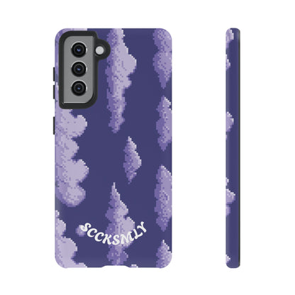 Lilac Pixel Cloud Tough Phone Case for Samsung