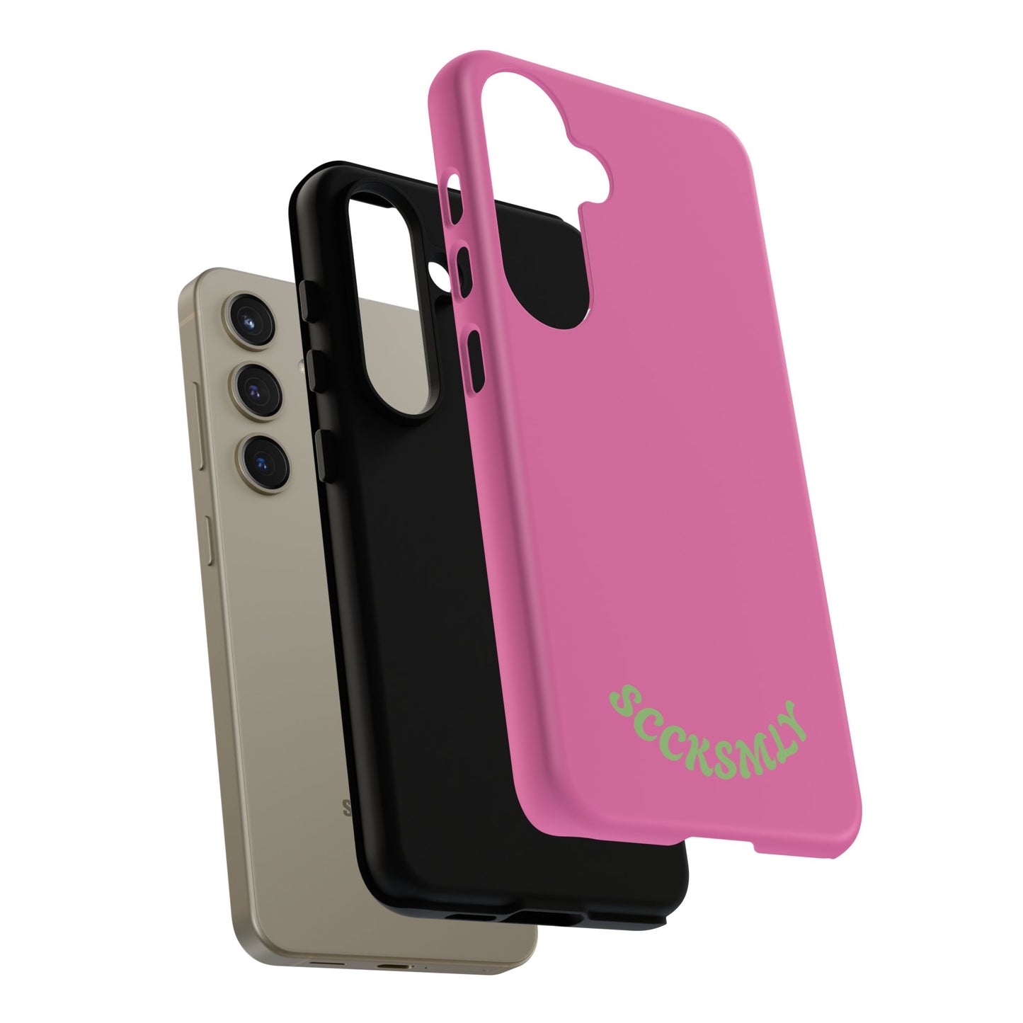 SOLID Sweet Static Pink Tough Case for Samsung