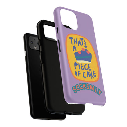 Light Purple "THAT'S A PIECE OF CAKE" Tough Phone Case for Google Pixel