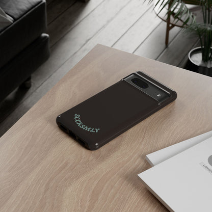 SOLID Espresso Mint Tough Phone Case for Google Pixel