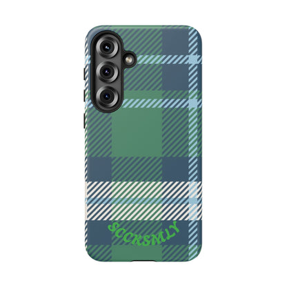 Earth and Sky Plaid Tough Phone Case for Samsung