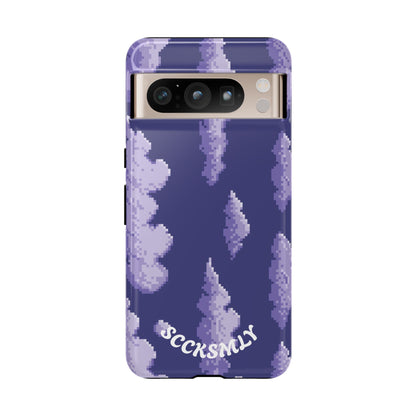 Lilac Pixel Cloud Tough Phone Case for Google Pixel