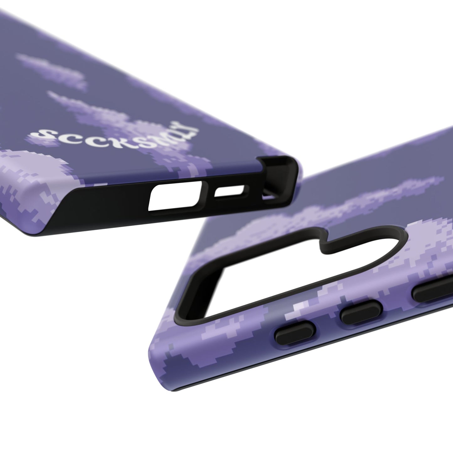 Lilac Pixel Cloud Tough Phone Case for Samsung