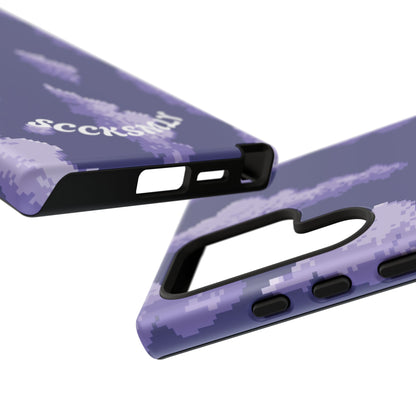 Lilac Pixel Cloud Tough Phone Case for Samsung