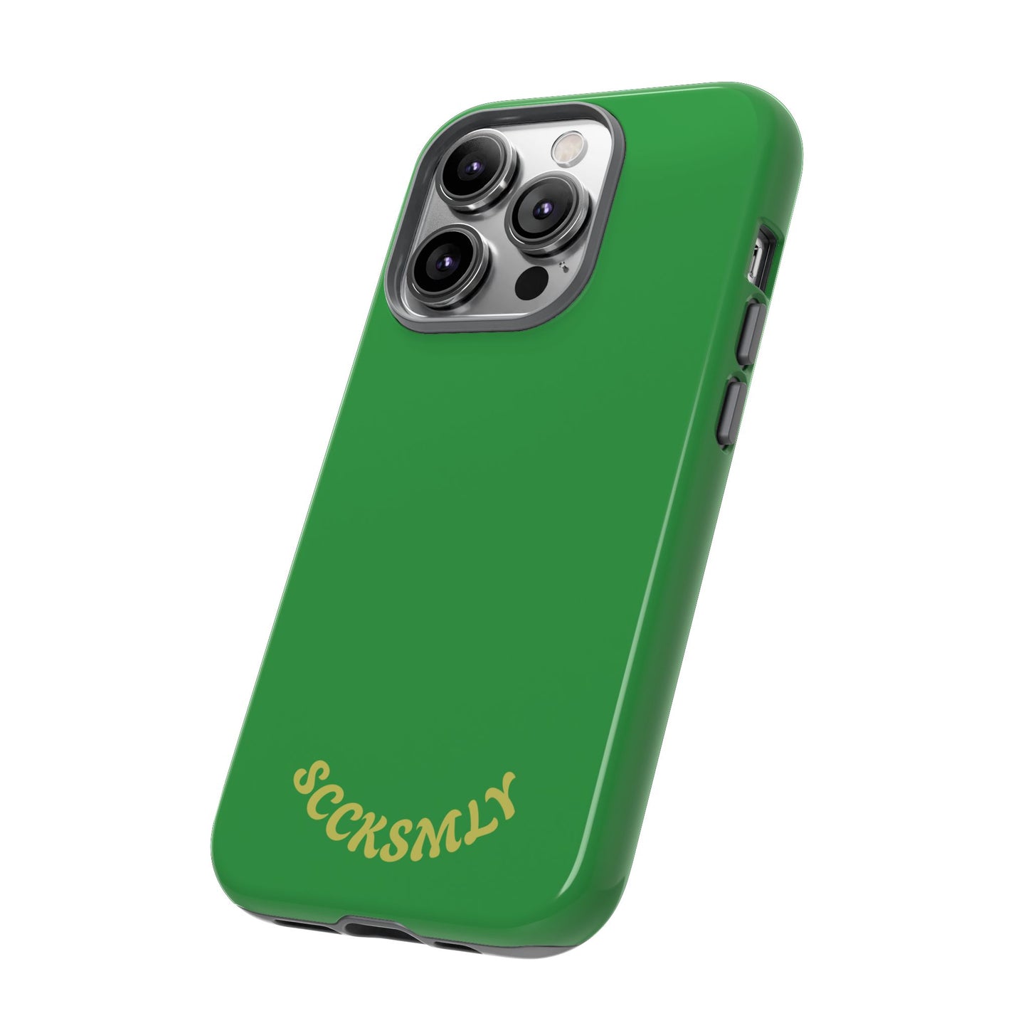 SOLID Green Grin Tough Case for Apple
