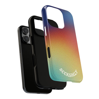 Faded Sunset Aura Tough Phone Case for Apple