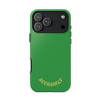 SOLID Green Grin Tough Case for Apple