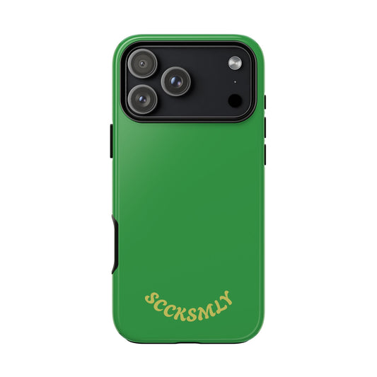 SOLID Green Grin Tough Case for Apple