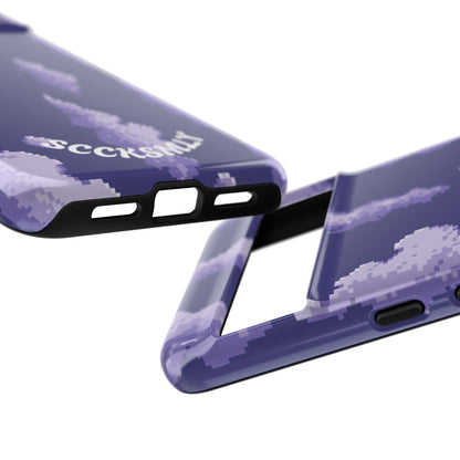 Lilac Pixel Cloud Tough Phone Case for Google Pixel