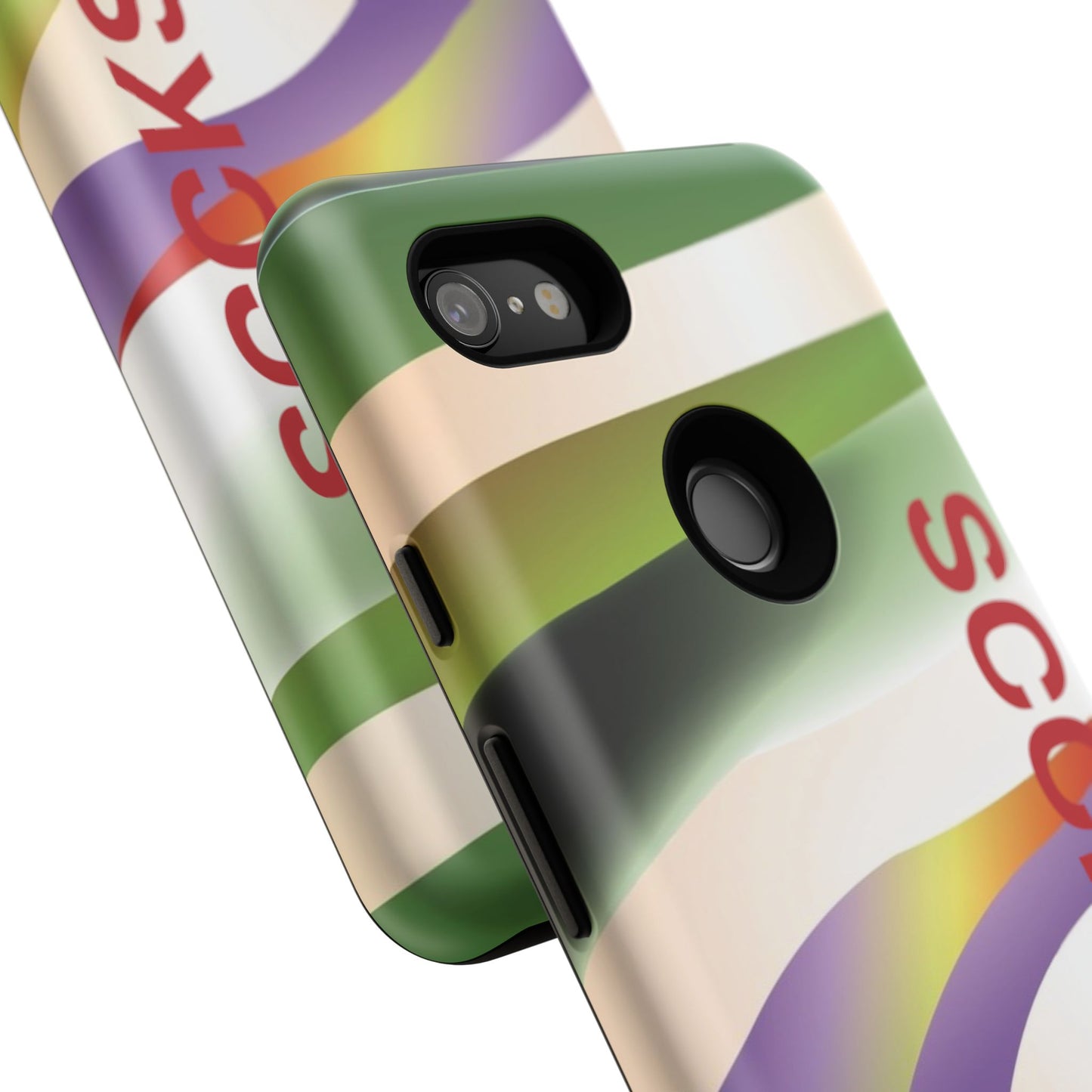 Green Waves Phone Case for Google Pixel