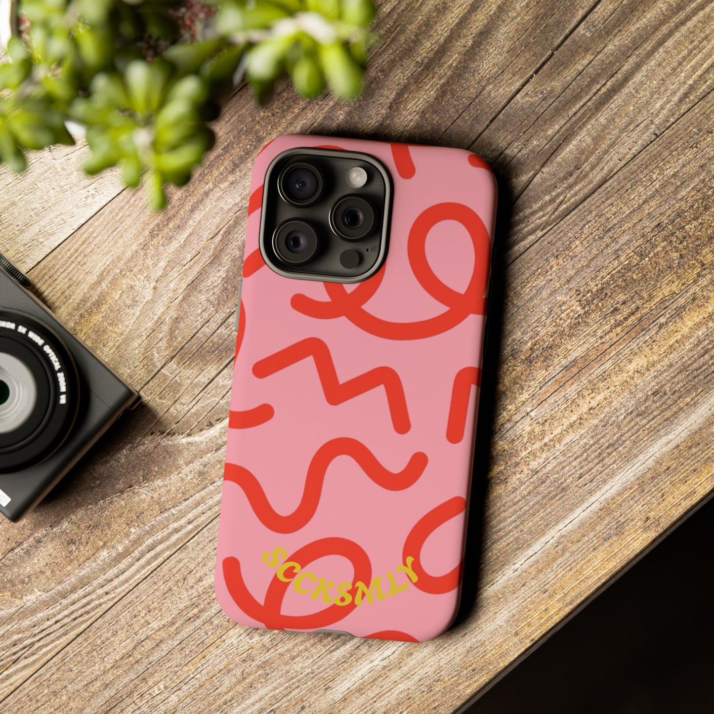 Red Candy Swirls Tough Case for Apple