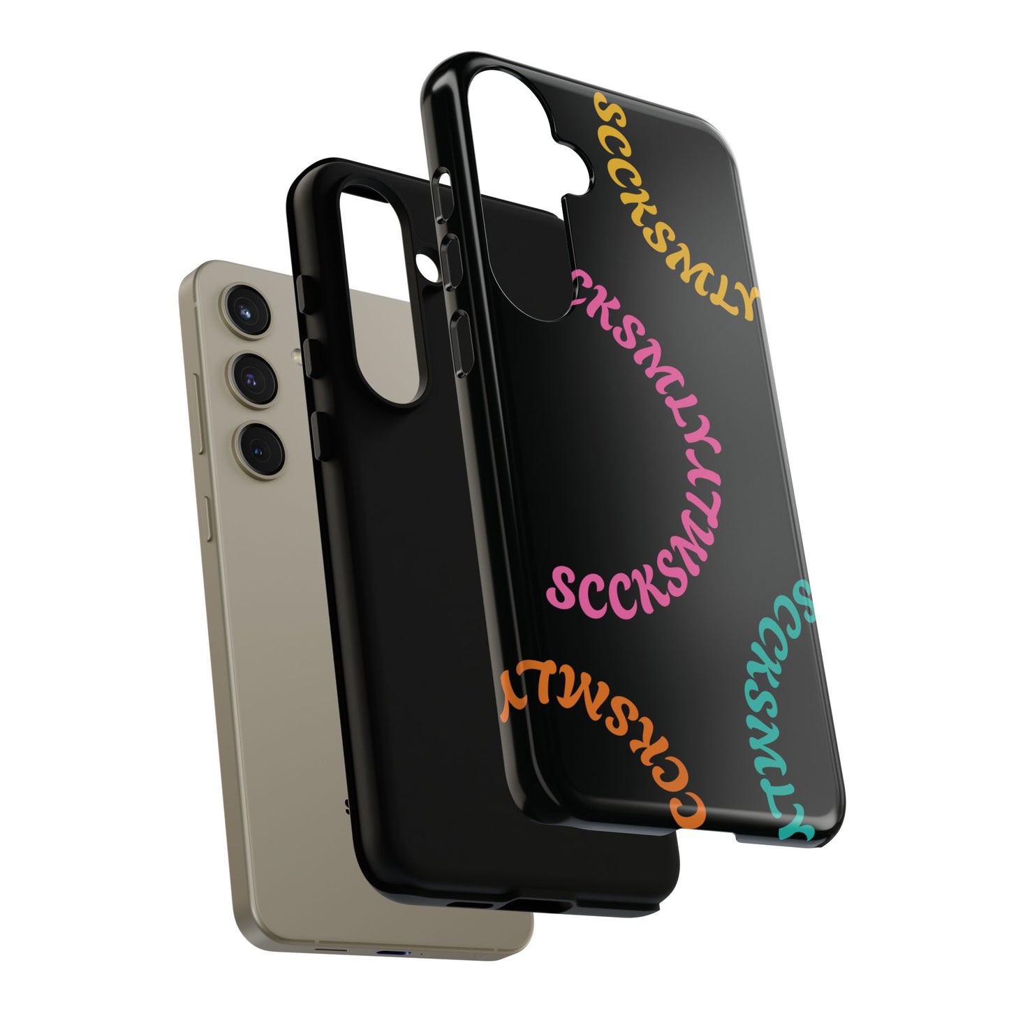 Y2K Wavy Script Tough Case for Samsung