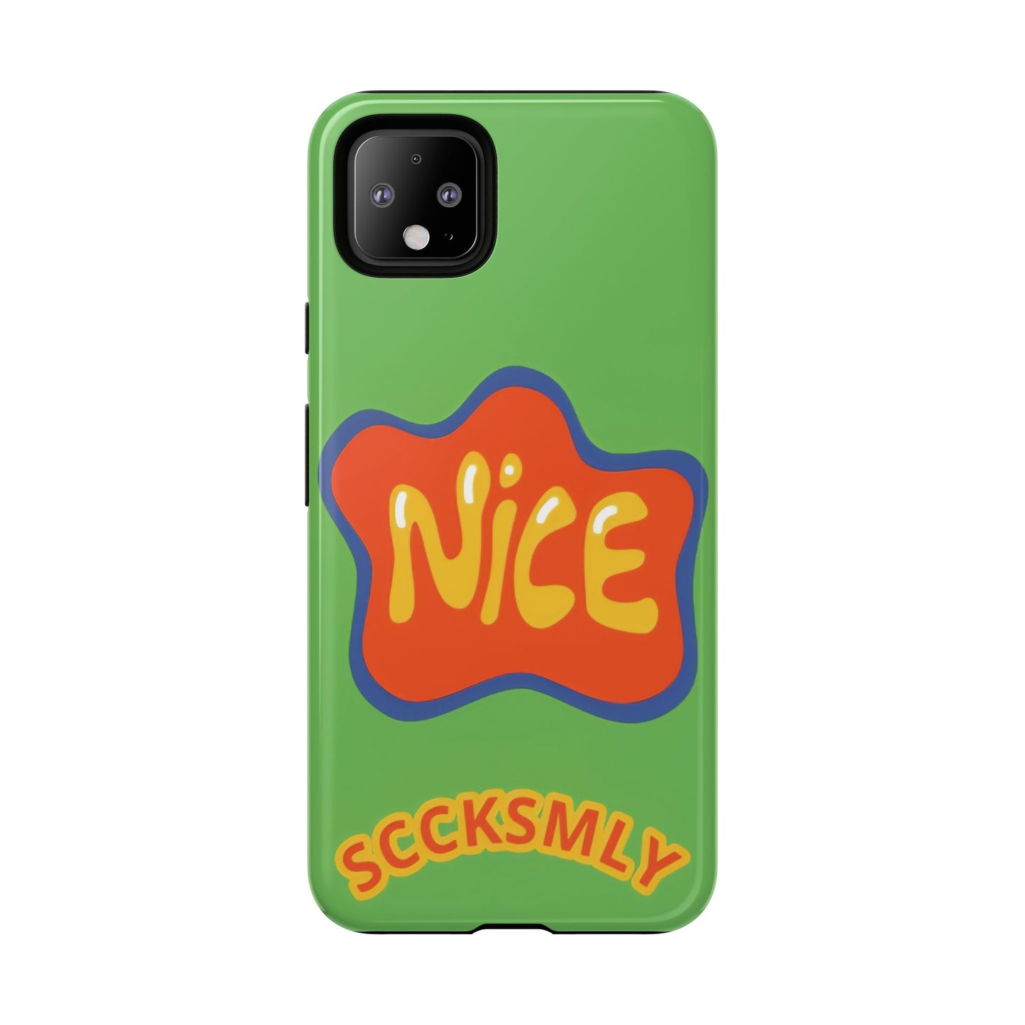 Green "NICE" Tough Phone Case for Google Pixel