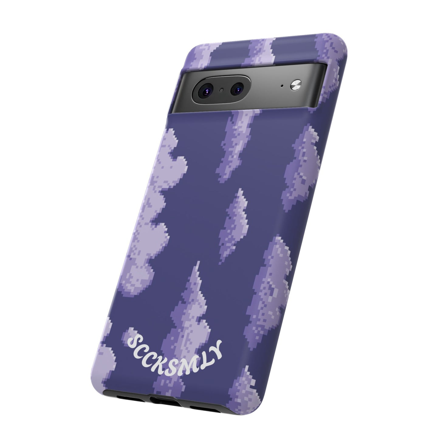 Lilac Pixel Cloud Tough Phone Case for Google Pixel