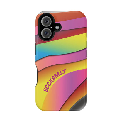 Modern Retro Rainbow Phone Case for Apple