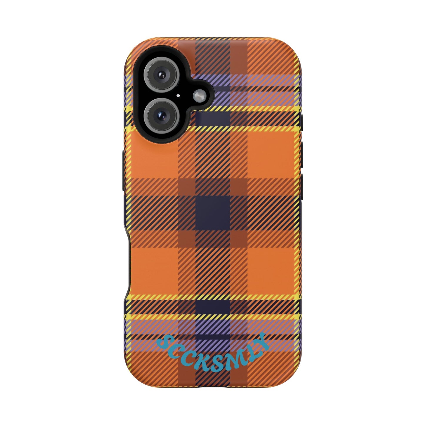Orange Sickle Plaid  Phone Case for Apple
